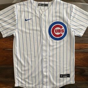 Chicago Cubs Nike Home Jersey Pinstripe Blank Youth Size Medium